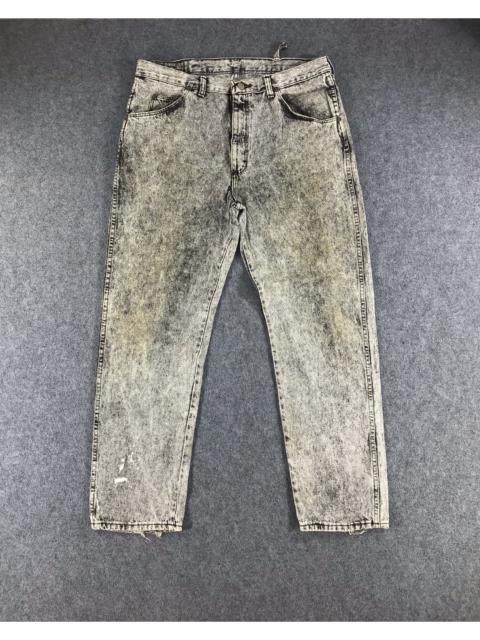 Other Designers Vintage - Vintage Wrangler Jeans Acid Wash Denim Faded Black KJ189