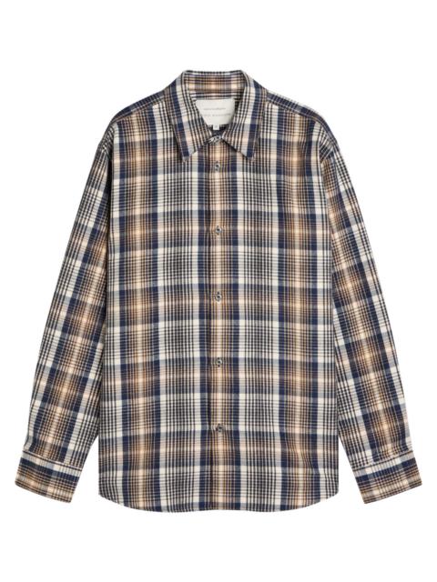 Studio Nicholson Studio Nicholson Checked Brushed-cotton Shirt