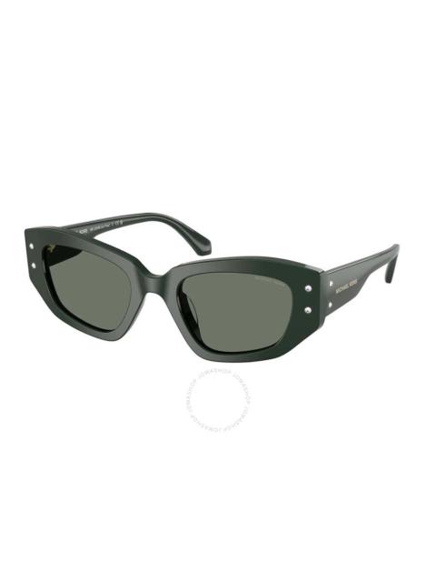 Michael Kors - Michael Kors Green Cat Eye Ladies Sunglasses MK22348 40063H 50