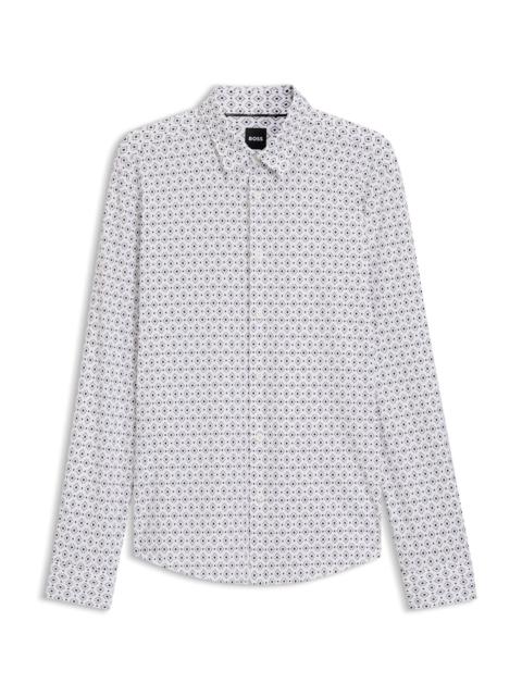 BOSS SLIM-FIT SHIRT IN PERFORMANCE-STRETCH ITALIAN FABRIC