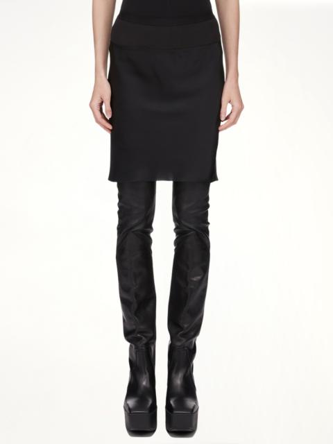 Rick Owens Short Bias Skirt in Black