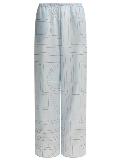 TOTEME Toteme Monogram Casual Pants Light Blue
