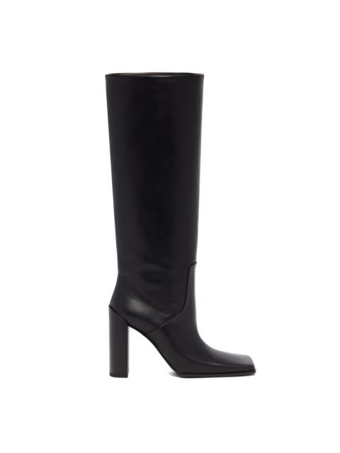 Alaïa Black Square Knee-High Boots
