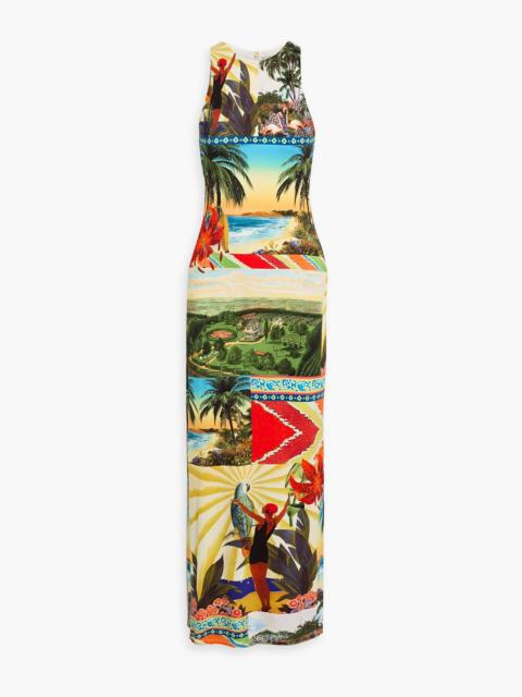 Alice + Olivia Pania printed stretch-jersey maxi dress