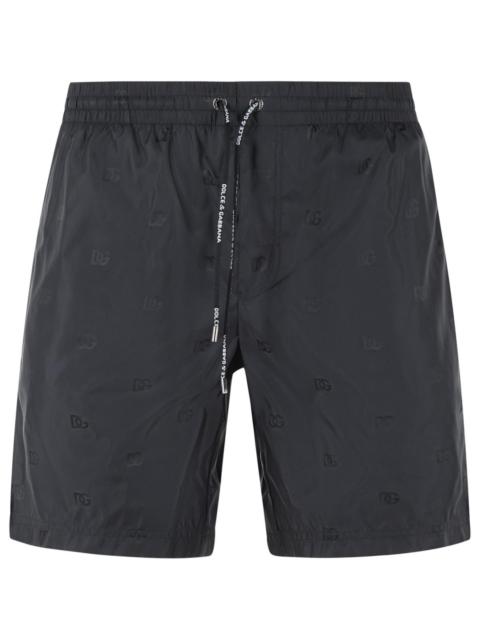 Dolce & Gabbana Dolce & Gabbana Black Polyamide Swimsuit Men