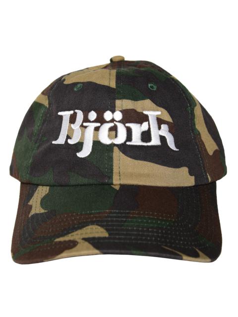Other Designers Björk Vintage Camo Embroidered Hat By Copycat Video Press