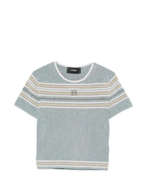 AMIRI Amiri Logo-embroidered Striped  Top