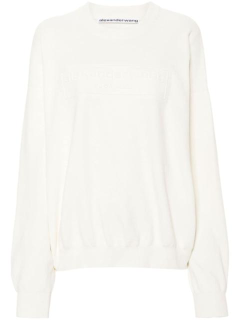 Alexander Wang ALEXANDER WANG Women Embossed Logo Ribbed Pull Over