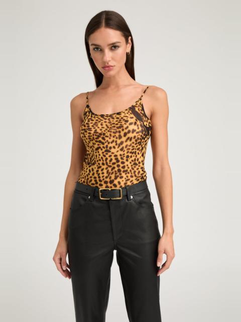 SPRWMN DARK LEOPARD SILK CAMI