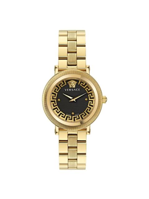 VERSACE Versace Greca Flourish Quartz Black Dial Ladies Watch VE7F00623