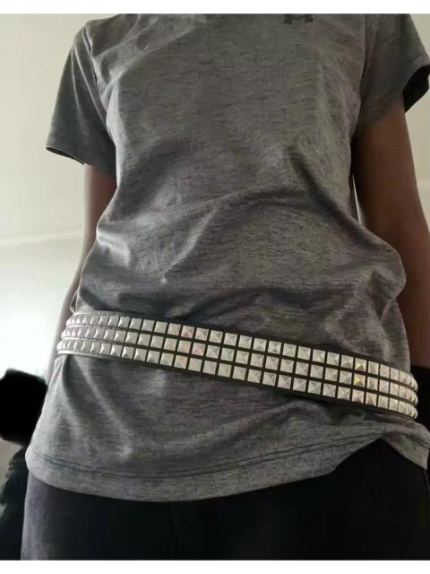 Other Designers Japanese Brand - Y2K Black Belt Pyramid Studded Punk