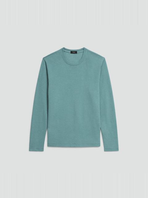 Theory Delroy Long-Sleeve Tee in Studio Knit Jacquard