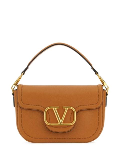 Valentino Valentino Garavani Women Camel Leather Alltime Shoulder Bag