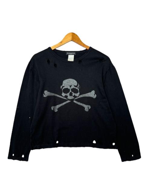 mastermind JAPAN Mastermind Japan Skull Bones Black Long Sleeve Shirt