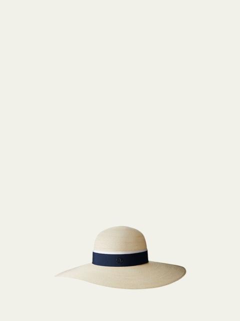 MAISON MICHEL Large-Brim Straw Hat