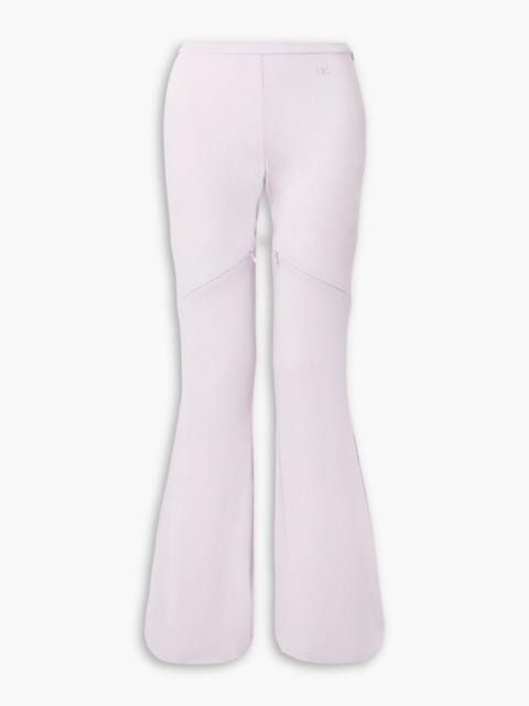 courrèges Ellipse zip-detailed jersey flared pants
