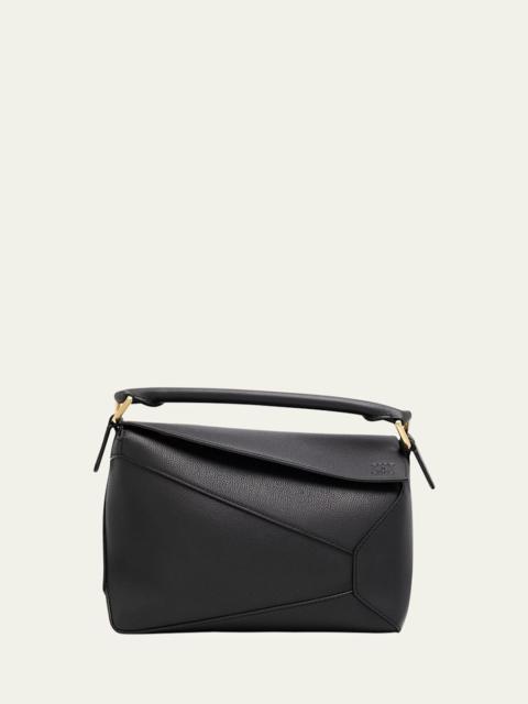 Loewe Puzzle Edge Small Top-Handle Bag in Grain Leather