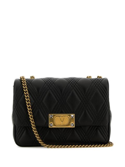 Valentino Black nappa leather medium Quiltie 67 shoulder bag