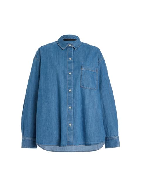 Jenni Kayne Parker Oversized Denim Shirt medium wash