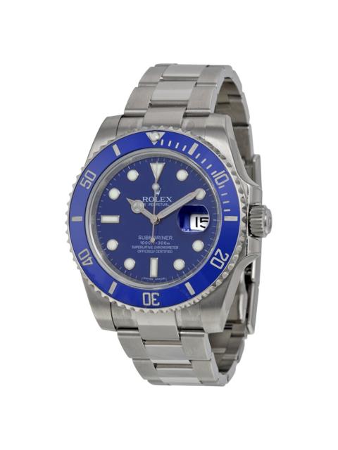ROLEX Rolex Submariner Date Blue Dial 18K White Gold Oyster Bracelet Automatic Men's Watch 116619BLSO
