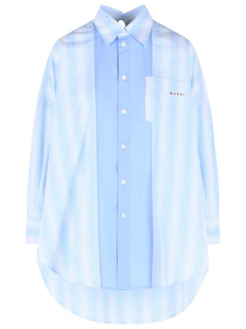 Marni Marni Light Blue Cotton Poplin Shirt Women