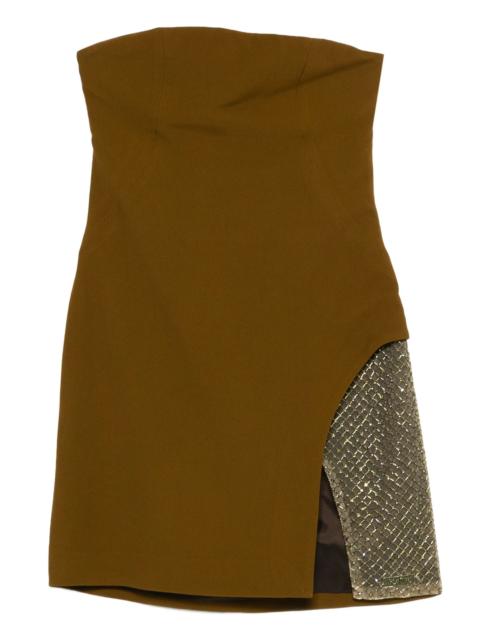 THE ATTICO mesh-panelled minidress