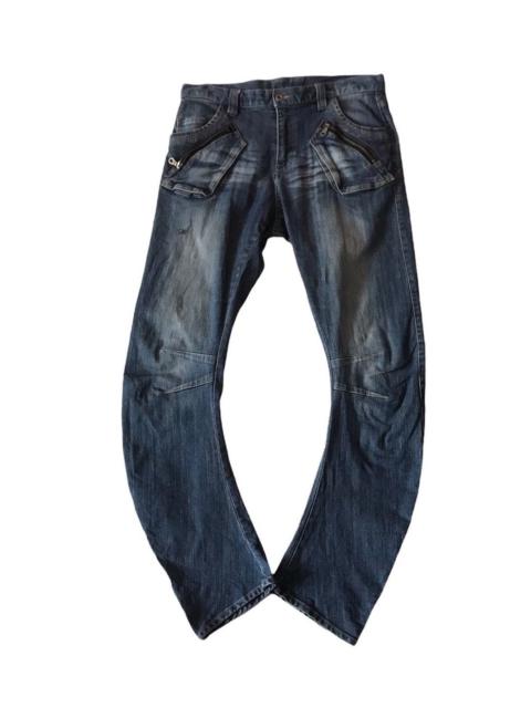 Other Designers Japanese Brand - PPFM CURVE J STYLE JEANS