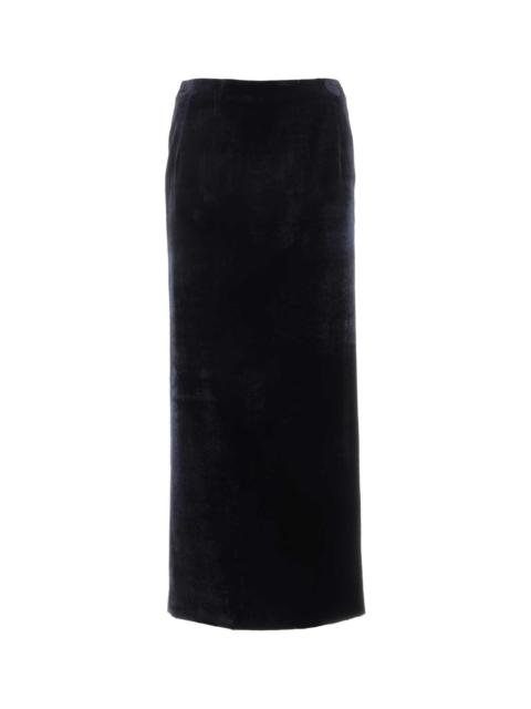FENDI Fendi Women Midnight Blue Velvet Skirt