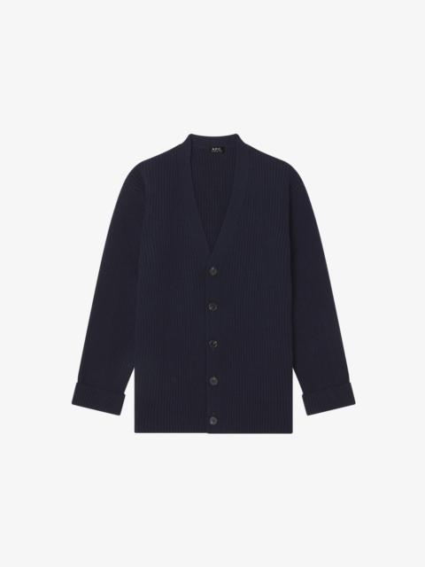 A.P.C. WOOL-CASHMERE UNISEX CARDIGAN