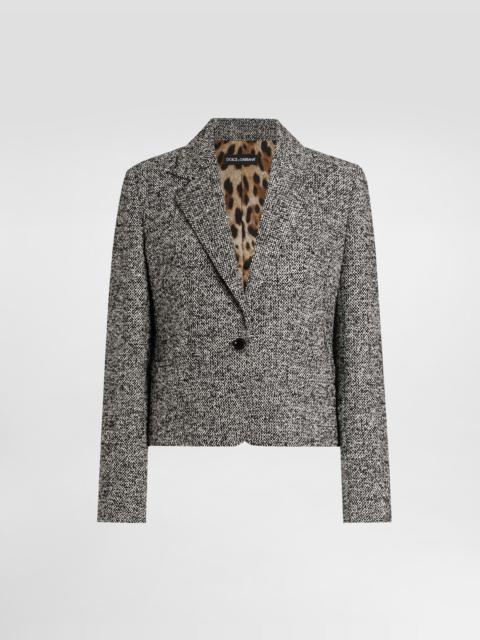 Dolce & Gabbana Dotted wool blend jacket