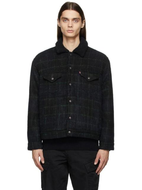 Levi's Levi's Big E Outdoor Navy Fit Sherpa Trucker Jacket