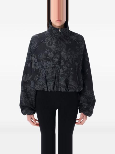 floral-print jacket