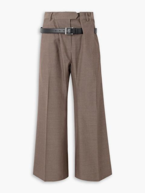 Acne Studios Belted wool wide-leg pants