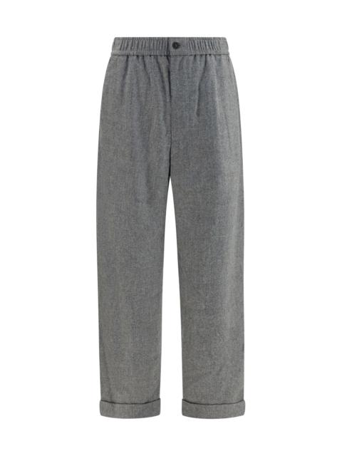 GIORGIO ARMANI Giorgio Armani Wool Cashmere Oversized Pants Light Grey