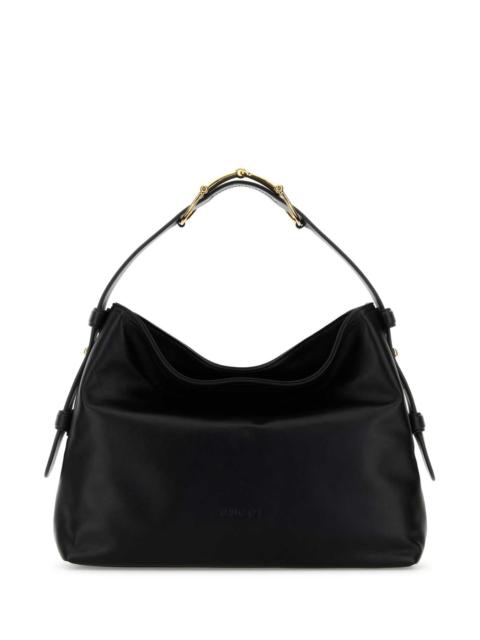 GUCCI Gucci Women Black Leather Medium Gucci Beatrix Shopping Bag