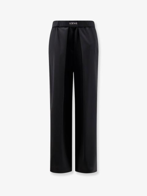 Loewe Loewe Wool Trousers Black Women