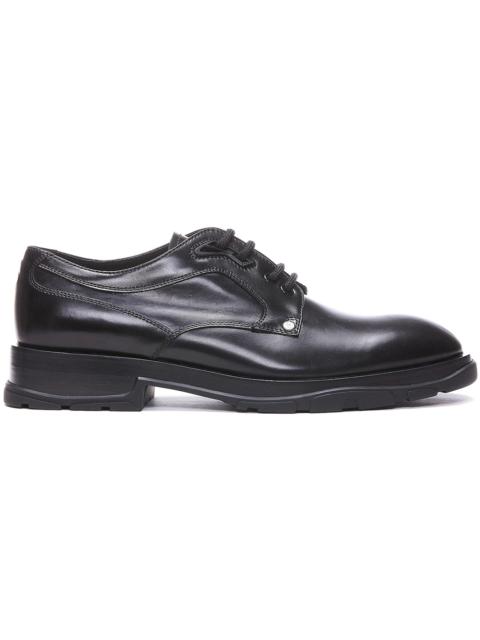Alexander McQueen Alexander McQueen Derby Leather Loafers Black