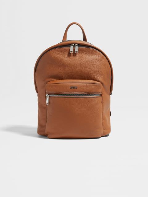 ZEGNA FOLIAGE DEERSKIN HOODIE BACKPACK