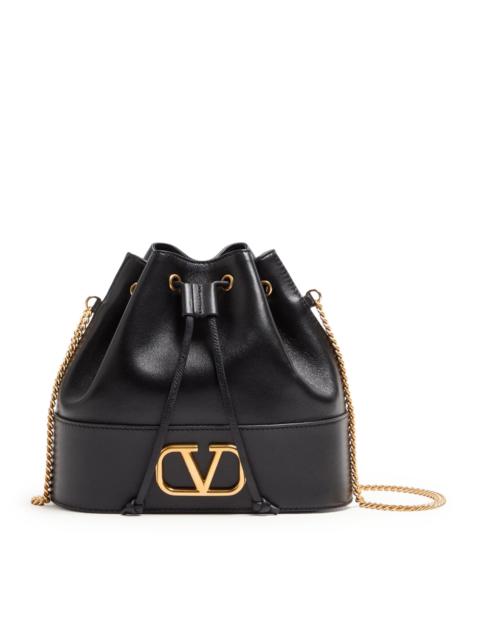 Valentino MINI BUCKET BAG WITH VLOGO SIGNATURE CHAIN IN NAPPA