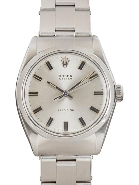 ROLEX 182674 Pre-owned Rolex Oyster Precision 6426 Silver Index Dial
