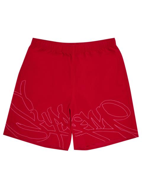 Supreme Supreme Tag Water Short 'Red'