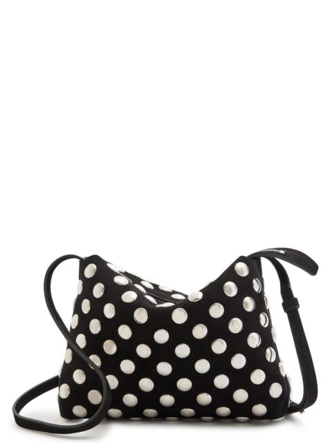 KHAITE Khaite Lina Medium Studded Suede Cross-body bag