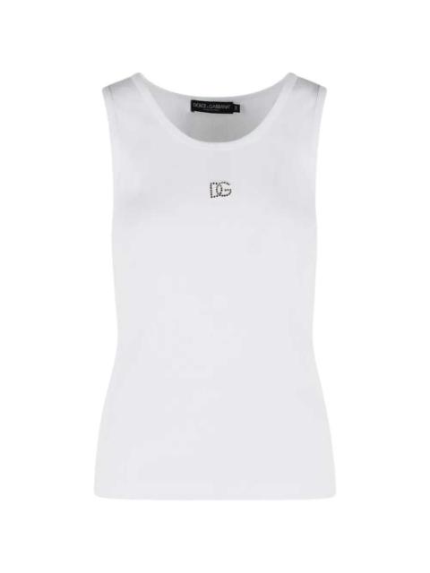 Dolce & Gabbana Dolce & Gabbana Women Ribbed Tank Top With Logo