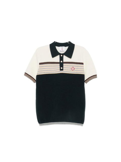 CASABLANCA Casablanca Blue Polo Shirts Men