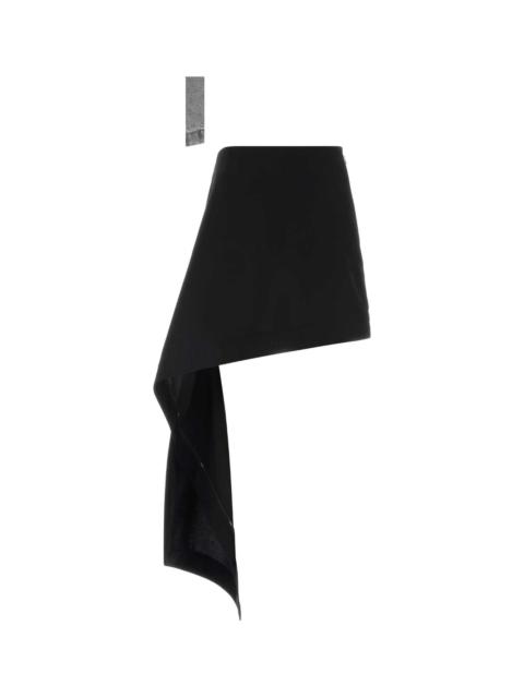 Loewe Loewe Women Black Wool Mini Skirt
