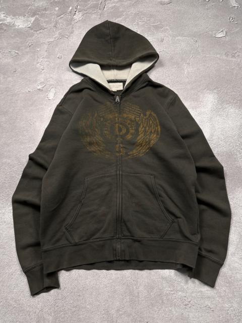 Polo Ralph Lauren Vintage Ralph Lauren RRL Wings Big Logo Thermal Zip Hoodie