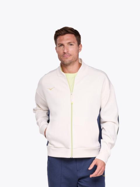 HOKA Men's Kaitoro Knit Jacket in Alabaster/Varsity Navy