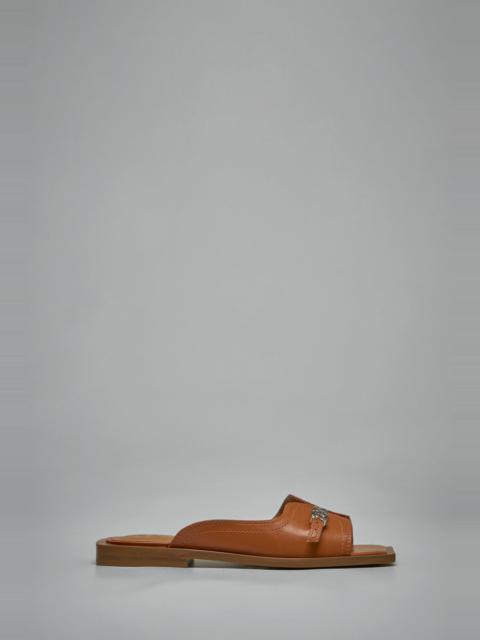 GANNI Butterfly Flat Sandal Crinkle Oleatex