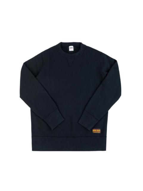 Iron Heart IHSW-69L-BLK 14oz Ultra Heavyweight Loopwheel Cotton Crew Neck Sweat Black