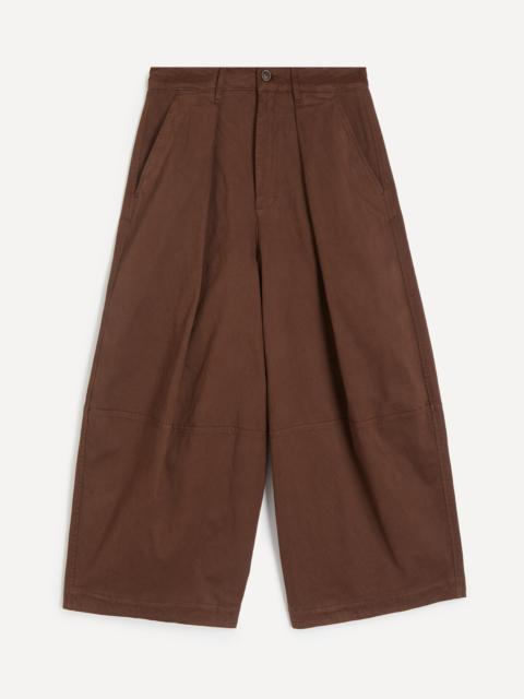 YMC Brown Deadbeat Wide-Leg Trousers